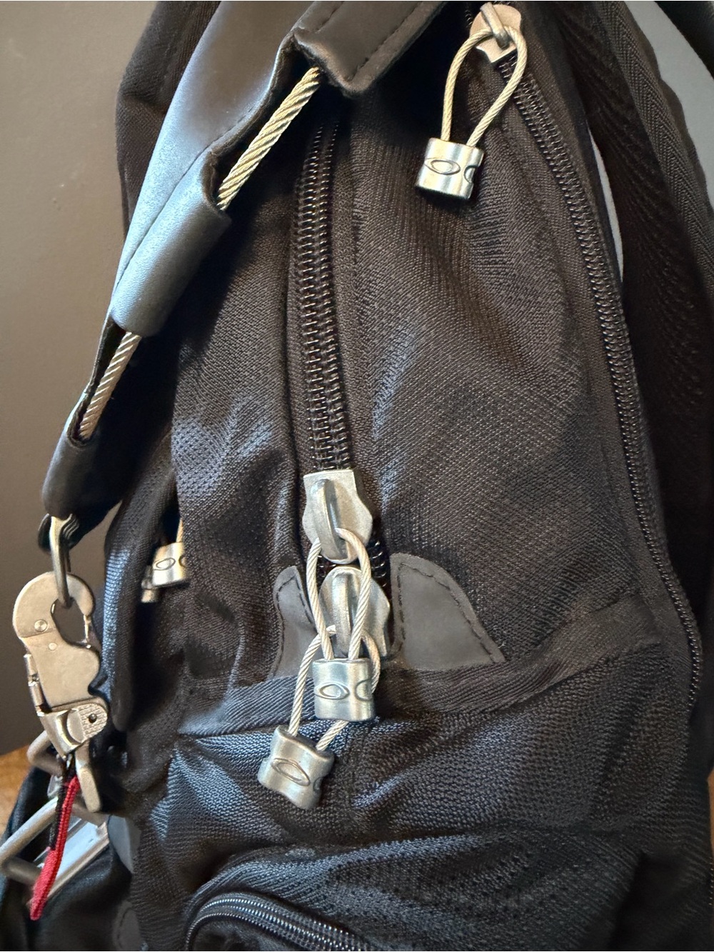 Oakley Black Tactical Backpack with Silver Hardware - Picture 6 of 14